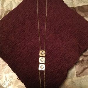 Long gold necklace. New, no tags